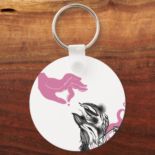 Halloween Raven Circle Sleutelhanger Potion Bottle (Achterkant)