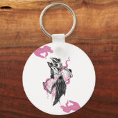 Halloween Raven Circle Sleutelhanger Potion Bottle (Voorkant)