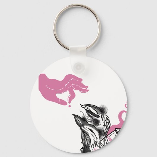 Halloween Raven Circle Sleutelhanger Potion Bottle (Achterkant)