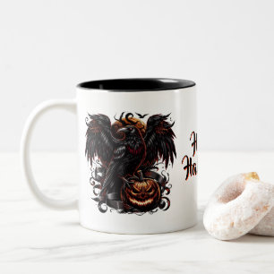 Halloween Raven Coffee Mok