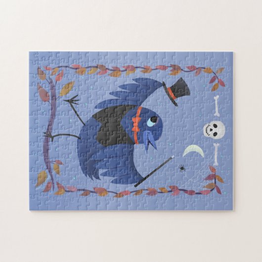 Halloween Raven Crow Moon Magic Legpuzzel (Horizontaal)