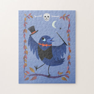 Halloween Raven Crow Moon Magic Legpuzzel