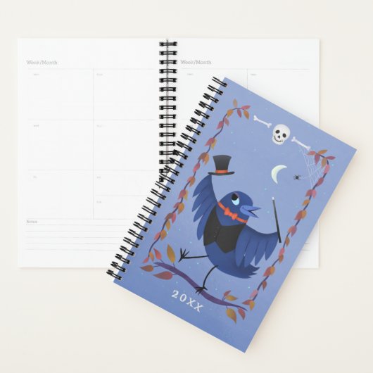 Halloween Raven Crow Moon Magic Planner (Display)