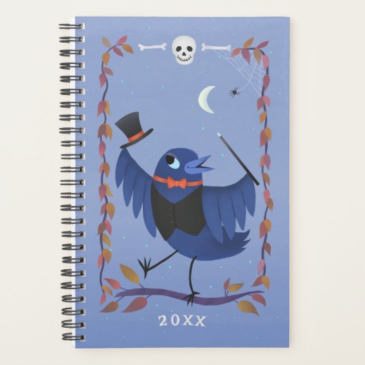 Halloween Raven Crow Moon Magic Planner (Voorkant)