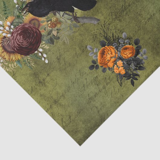  Halloween Raven Decoupage Victoriaans Tissuepapier (Detail)