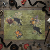  Halloween Raven Decoupage Victoriaans Tissuepapier