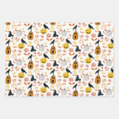 Halloween Raven en Oranje pompoen Inpakpapier Vel (Voorkant)