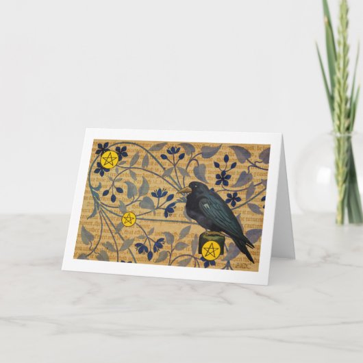 Halloween Raven Kaart (Voorkant)