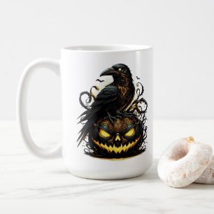 Halloween Raven Koffiekop Koffiemok