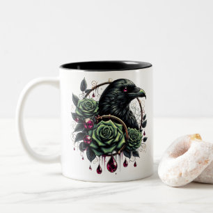 Halloween Raven Koffiemok Tweekleurige Koffiemok
