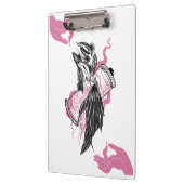 Halloween Raven met Lotus Hands Art Spiral Notebo Klembord (Links)