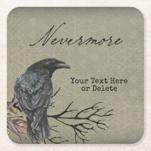 Halloween Raven Nevermore Paper Onderzetter
