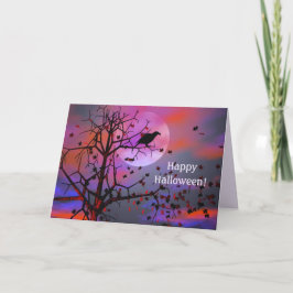 Halloween Raven Night Kaart
