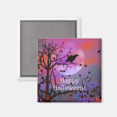Halloween Raven Night Magneet (Voorkant / Achterkant)