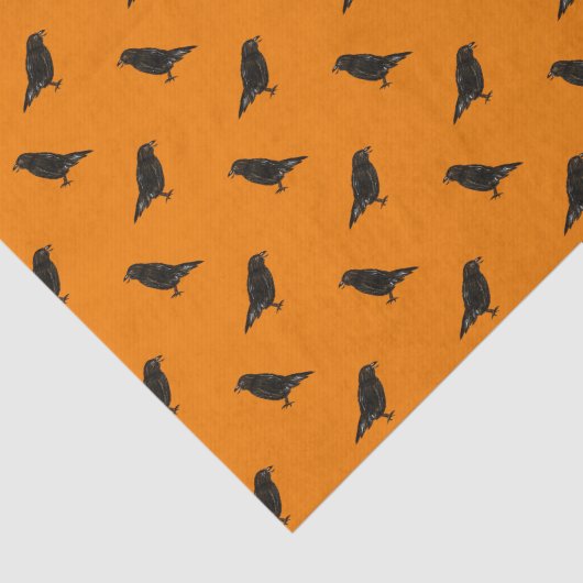 Halloween Raven Pattern Tissuepapier (Detail)