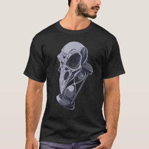 Halloween Raven Skull Hour Glass Occult Esoteric B T-shirt