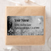 Halloween Raven Sky Black Custom Large Label (Insitu)