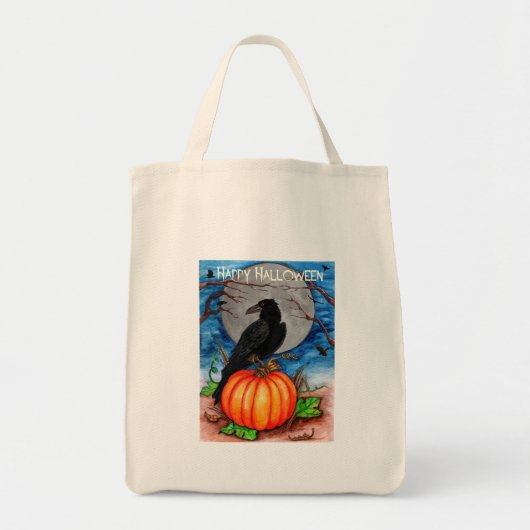 Halloween Raven Tote Bag (Voorkant)