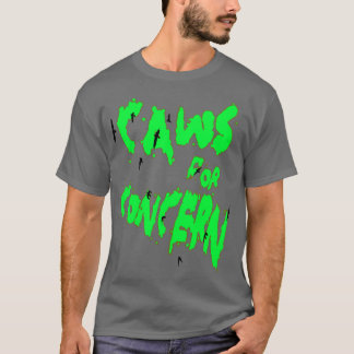 Halloween Ravens Caws Voor Bezorging Leuk Pun Groe T-shirt