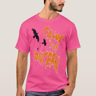 Halloween Ravens Caws Voor Bezorging Leuk Pun Sina T-shirt