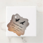 Halloween Ravens Wedding Dank je wel Bedankjes Labels (In situ)