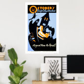 Halloween Reading 1937 WPA Poster (Thuiskantoor)