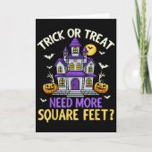 Halloween Real Estate Agent Broker Funny Realtor M Kaart (Voorkant)