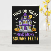 Halloween Real Estate Agent Broker Funny Realtor M Kaart (Gele Bloem)