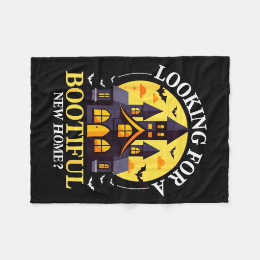 Halloween Real Estate Agent Funny Realtor Bootiful Fleece Deken (Voorkant (Horizontaal))