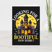 Halloween Real Estate Agent Funny Realtor Bootiful Kaart (Voorkant)