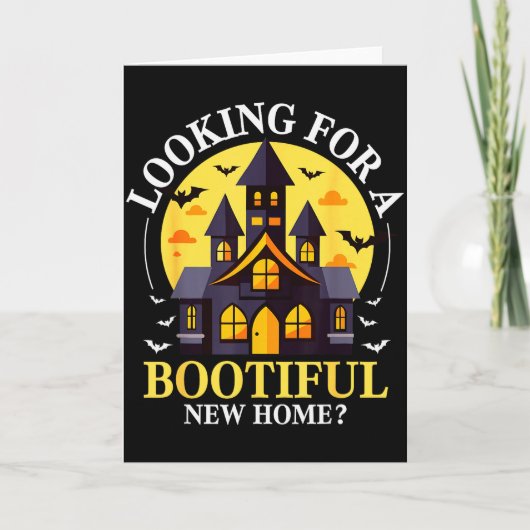 Halloween Real Estate Agent Funny Realtor Bootiful Kaart (Voorkant)