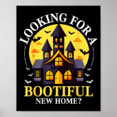 Halloween Real Estate Agent Funny Realtor Bootiful Poster (Voorkant)