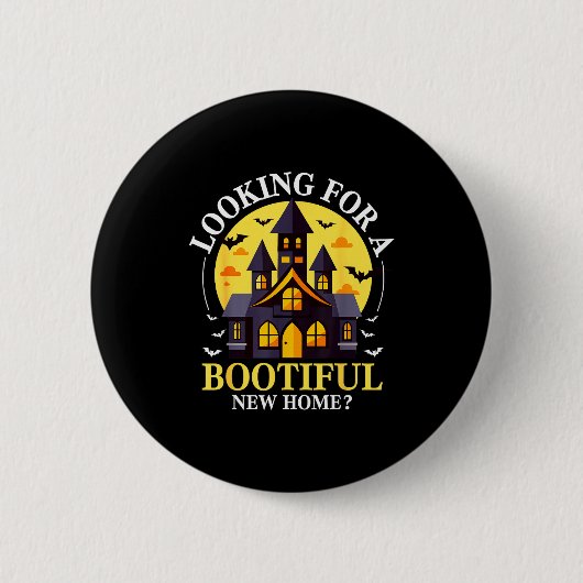 Halloween Real Estate Agent Funny Realtor Bootiful Ronde Button 5,7 Cm (Voorkant)