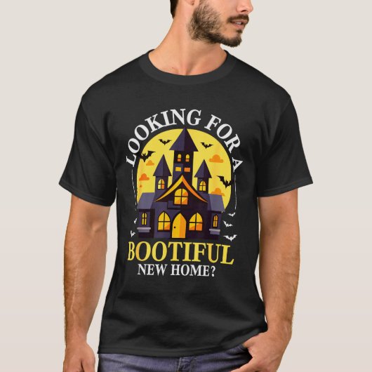 Halloween Real Estate Agent Funny Realtor Bootiful T-shirt (Voorkant)