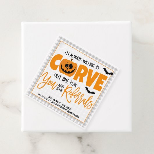 Halloween Realtor Gift Label (In situ)