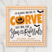 Halloween Realtor Gift Label (Voorkant)