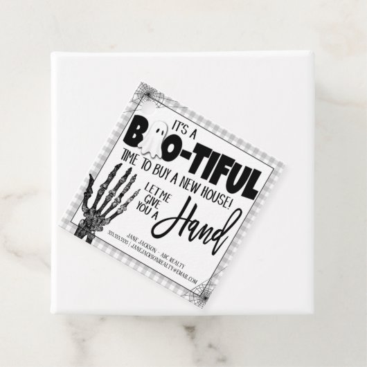 Halloween Realtor Gift Label (In situ)