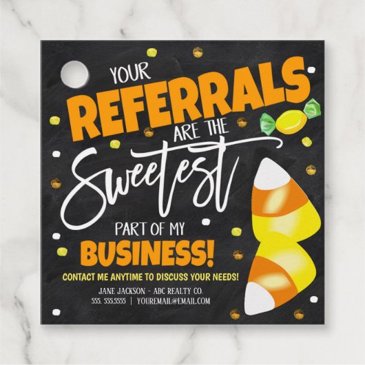 Halloween Realtor Gift Labels (Voorkant)