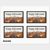 HALLOWEEN RECHTHOEKIGE STICKER (Vel)