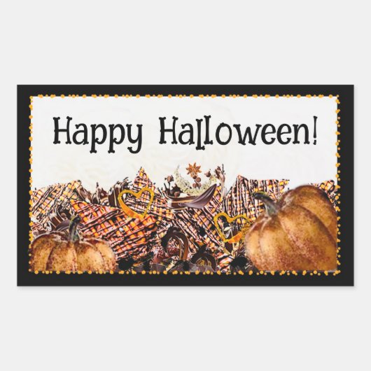 HALLOWEEN RECHTHOEKIGE STICKER (Voorkant)