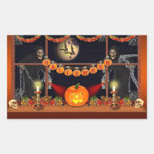 Halloween Rechthoekige Sticker (Voorkant)