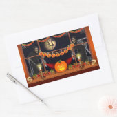 Halloween Rechthoekige Sticker (Envelop)