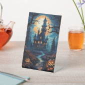 Halloween 🎃 reclamebord met voetstuk (Insitu)