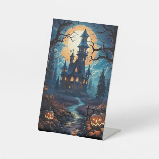 Halloween 🎃 reclamebord met voetstuk