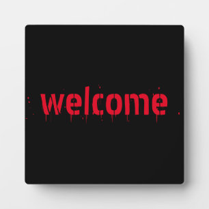 Halloween red bloederig eng Welkom decoraties Fotoplaat