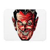  Halloween Red Devil Head Magneet (Horizontaal)
