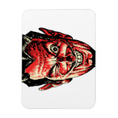  Halloween Red Devil Head Magneet (Verticaal)