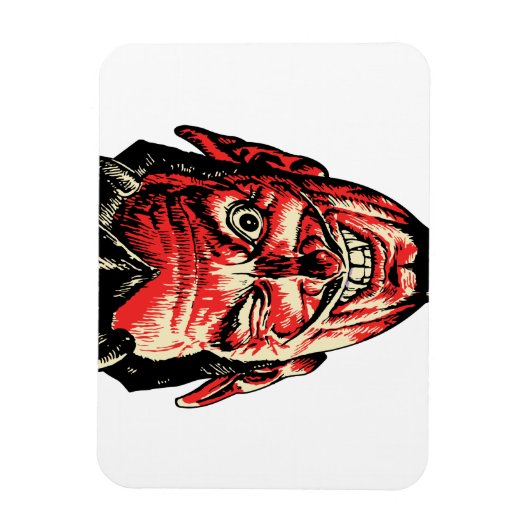  Halloween Red Devil Head Magneet (Verticaal)