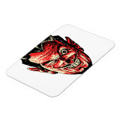  Halloween Red Devil Head Magneet (Linkerzijde)