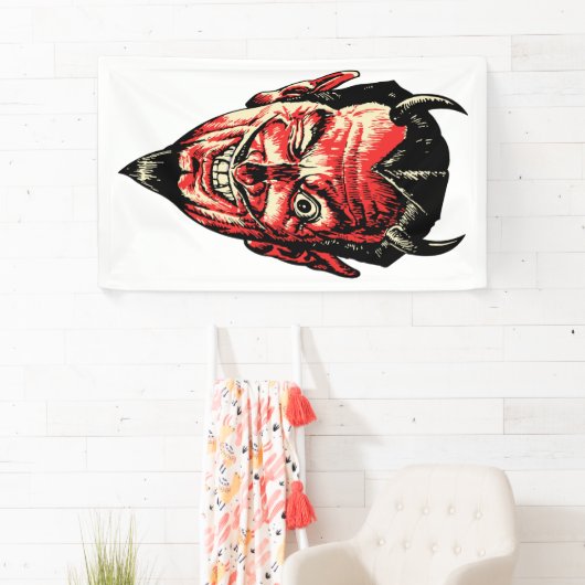  Halloween Red Devil Head Spandoek (Insitu)